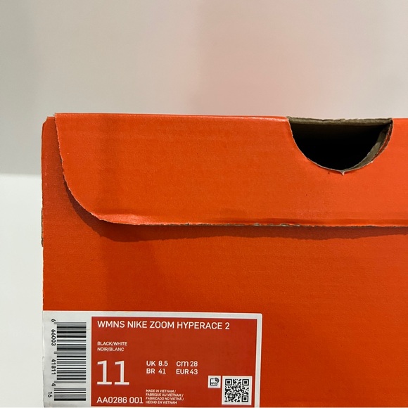 Nike Volleyball Sneakers Womens 11 Black Zoom Hyperace 2 Shoes Athletic - Picture 3 of 7